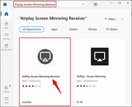 AirPlay képernyőtükröző vevő