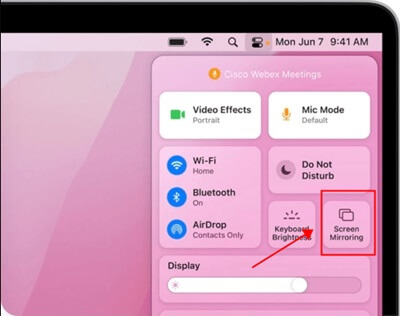 tükrözze Mac képernyőjét iPadre