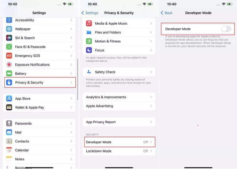 iphone fejlesztői mód bekapcsolása imyfone anyto