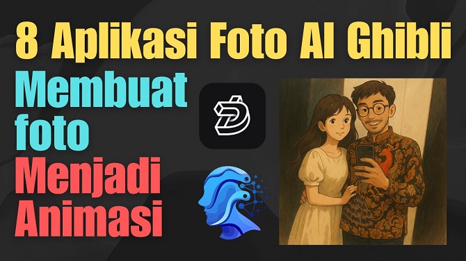 Rekomendasi 8 Aplikasi Pembuat Foto AI Ghibli di HP Terbaik 2025