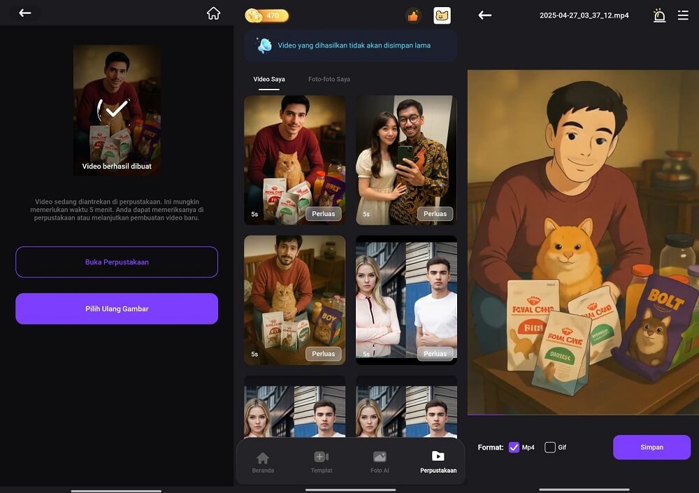 Berhasil Membuat Foto Menjadi Animasi Ghibli di Android