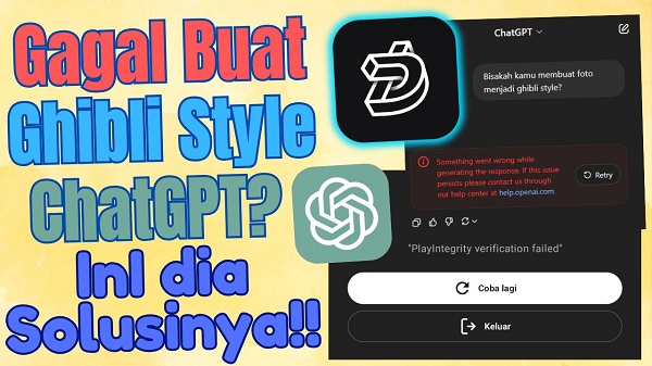 Gagal Buat Ghibli Style AI ChatGPT? Ini Solusi Cara Mengatasinya!