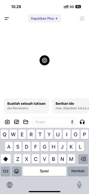 beranda aplikasi ai ChatGPT