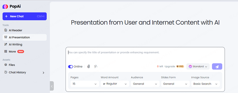 aplikasi ai untuk buat ppt PopAI