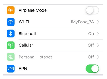 Enable your device VPN