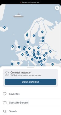 Pengubah IP dengan NordVPN untuk mengelabui Find My iPhone