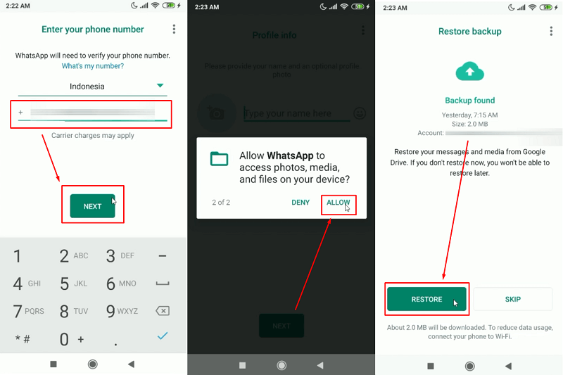 1 cara memulihkan chat whatsapp di iphone dengan backup