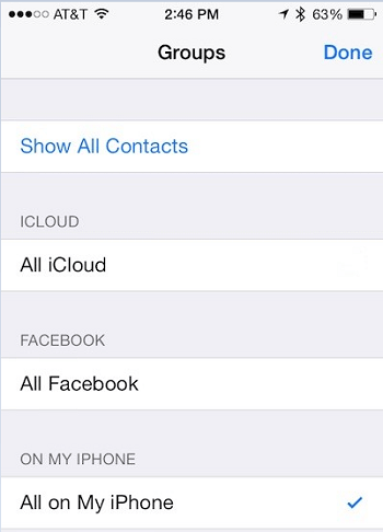 2 cara mengembalikan kontak di iphone melalui groups settings