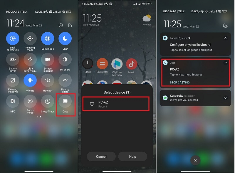 cara screen mirror android tanpa instal tambahan aplikasi 1