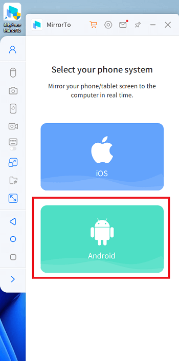 tutorial screen mirror android dengan mirrorto -imyfone 2