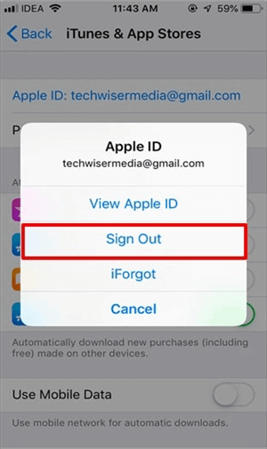 how to delet account iCloud without password via itunes on iphone