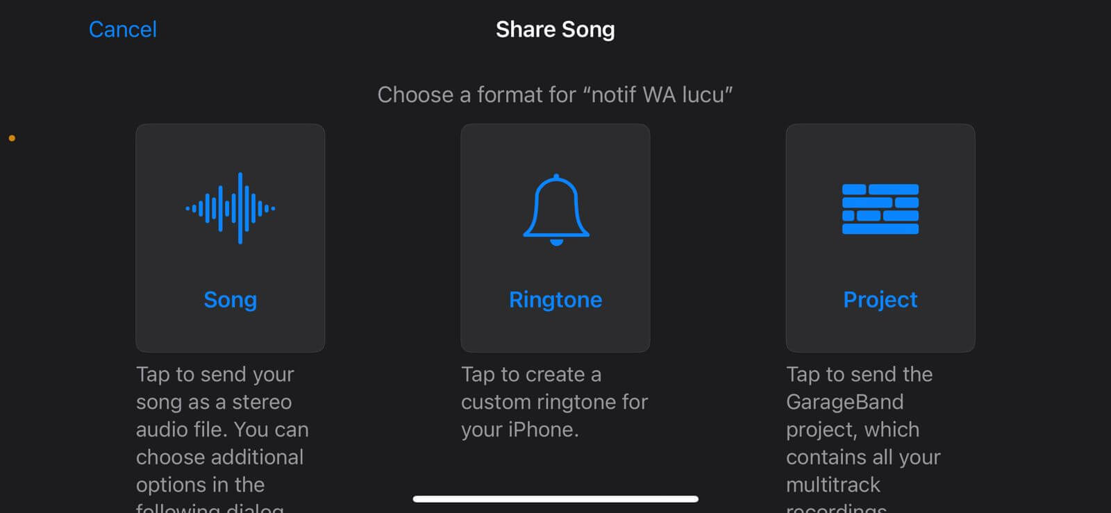 Pilih Make dan silahkan gunakan aplikasi Garageband