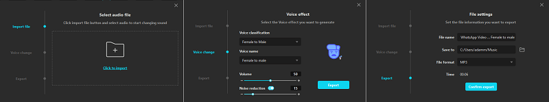 2 change female voice files to male
