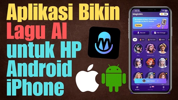 aplikasi bikin lagu ai untuk hp android dan iphone