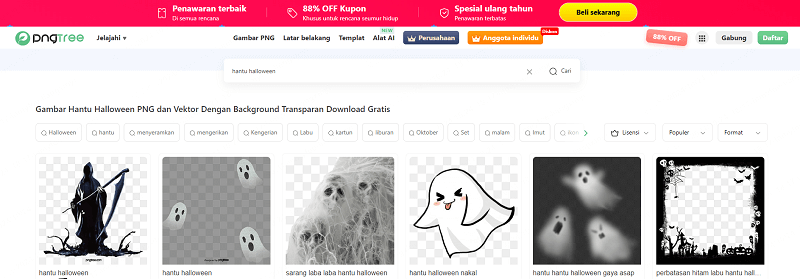 download gambar halloween di pngtree
