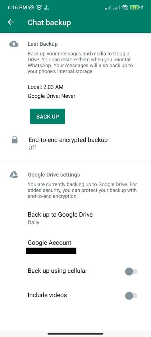 tutorial backup whatsapp di perangka android