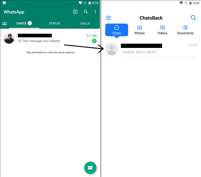 cara melihat kembali chat whatsapp yang telah dihapus tanpa backup google drive ataupun icloud