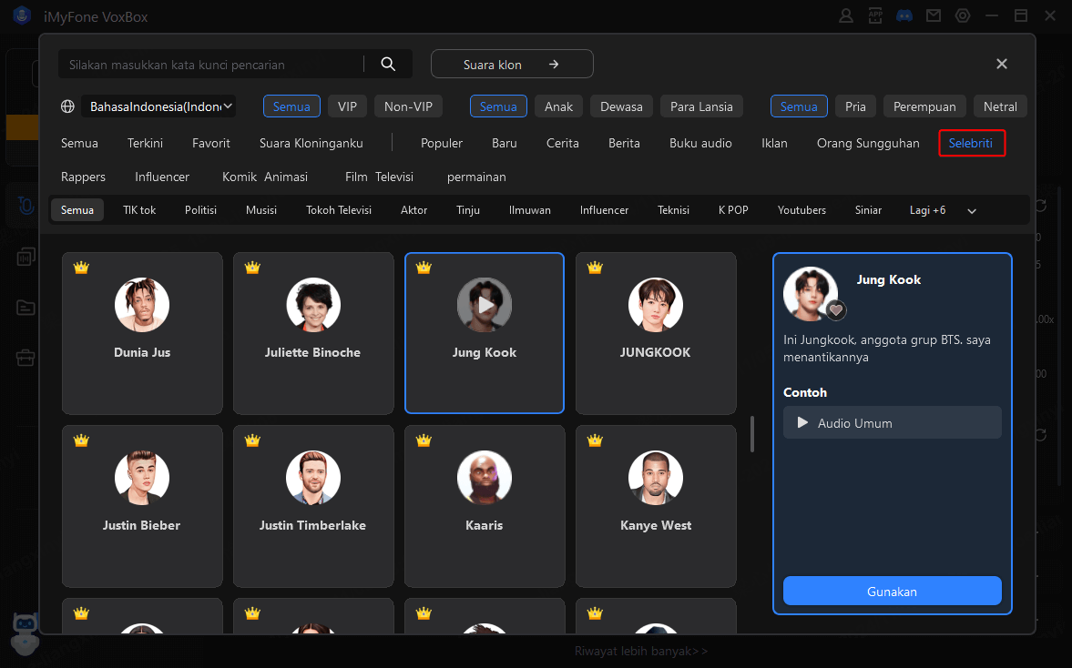 pilih suara idola di voxbox