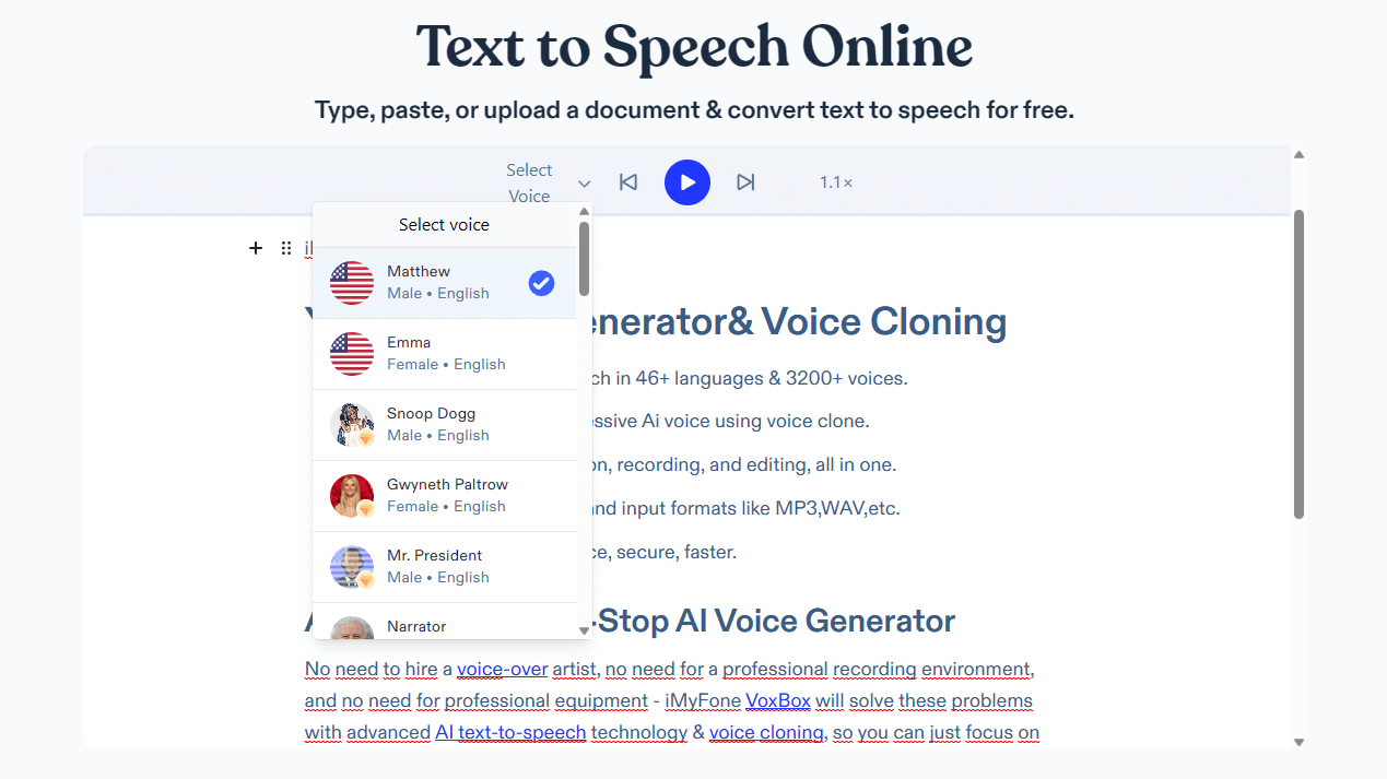alat untuk merubah teks menjadi suara-speechify
