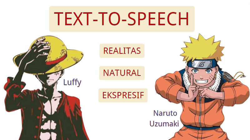 Cara Bikin Teks Menjadi Suara Naruto Uzumaki Dan Luffy, Cukup Mudah!