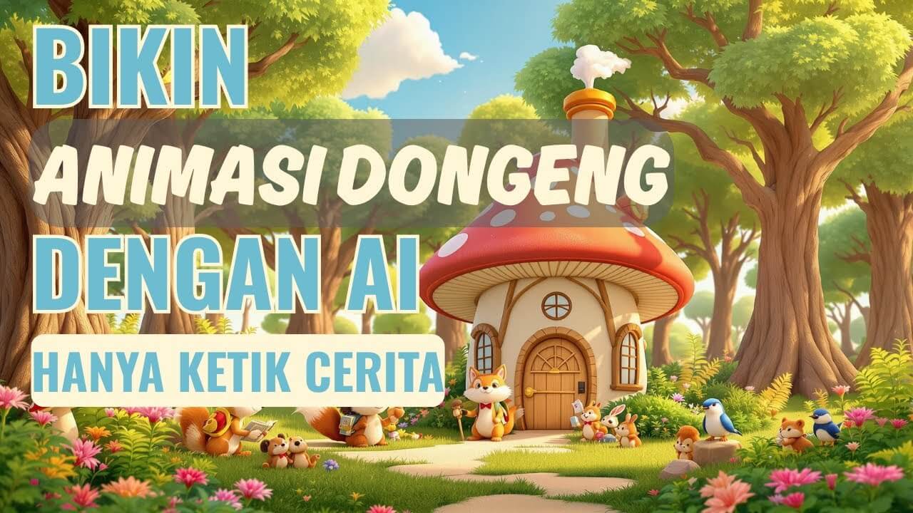Cara mengubah teks jadi video animasi dongeng ai
