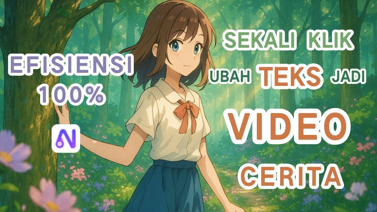 Cara mengubah teks jadi video cerita