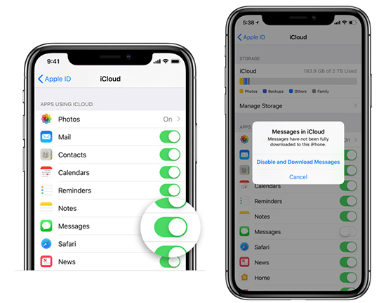 memulihkan data dari iCloud