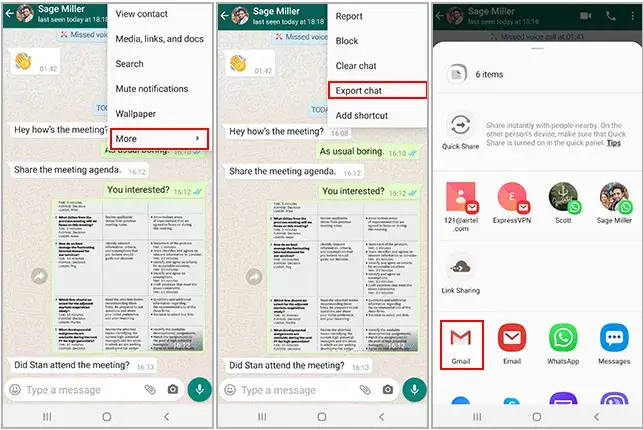 Íosluchtaigh whatsapp comhrá ó android