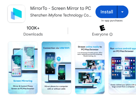 Íoslódáil an app mirrorto