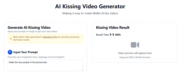 Flux1 AI - AI Kissing Video Generator