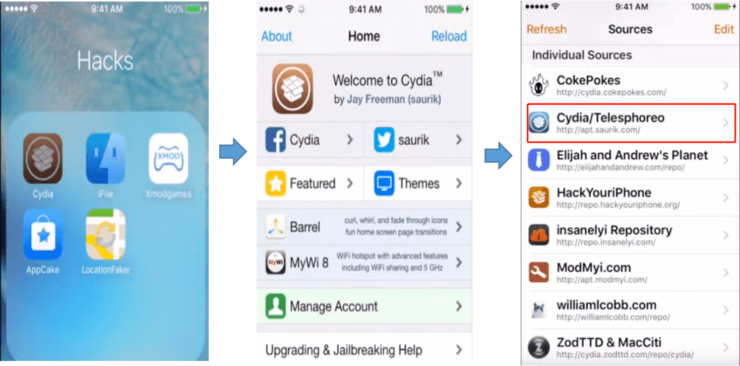 הורידו את LocationFaker מאפליקציית Cydia