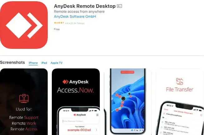 שולחן עבודה מרוחק של anydesk