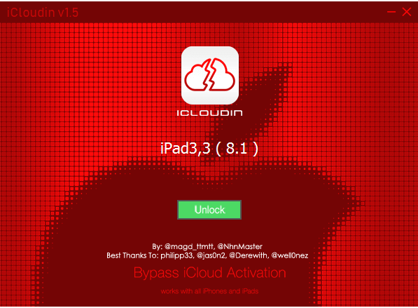 כלי לביטול נעילת iCloud