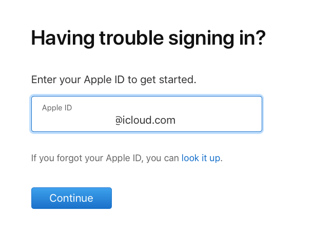 השתמש ב-iforgot כדי לשחזר אימייל של icloud