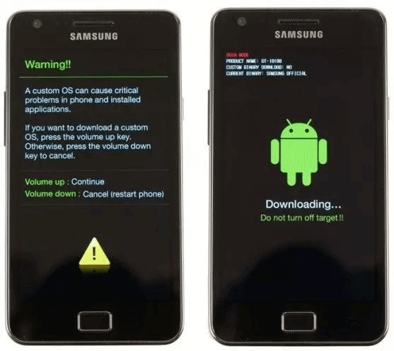 Nach Samsung Odin download