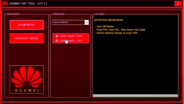 FRP Bypass-Tool Huawei Brom-Modus