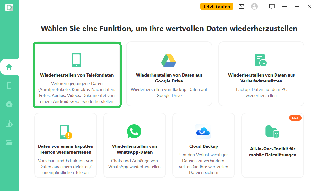 data restore software for android - iMyFone D-Back for Android