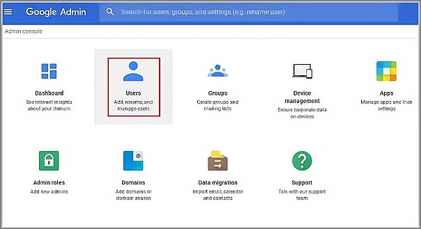 Sicherung wiederherstellen Google Drive Admin-Konsole