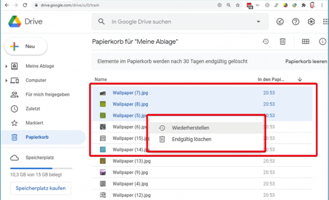 Gelöschte Android-Videos aus der Cloud wiederherstellen