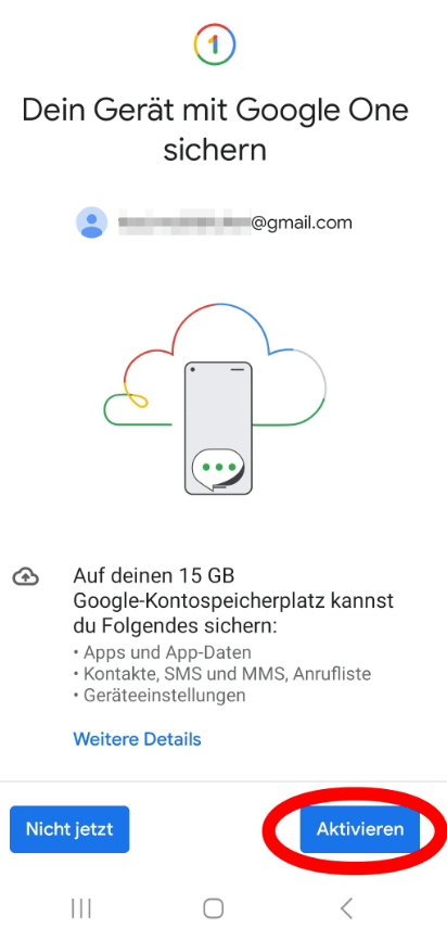 auf „Aktivieren“ klicken