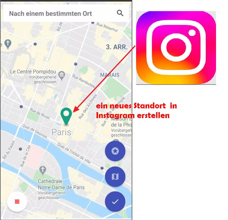 Benutzerdefinierten Instagram Standort einfach erstellen