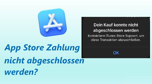 App Store zahlung nicht abgeschlossen