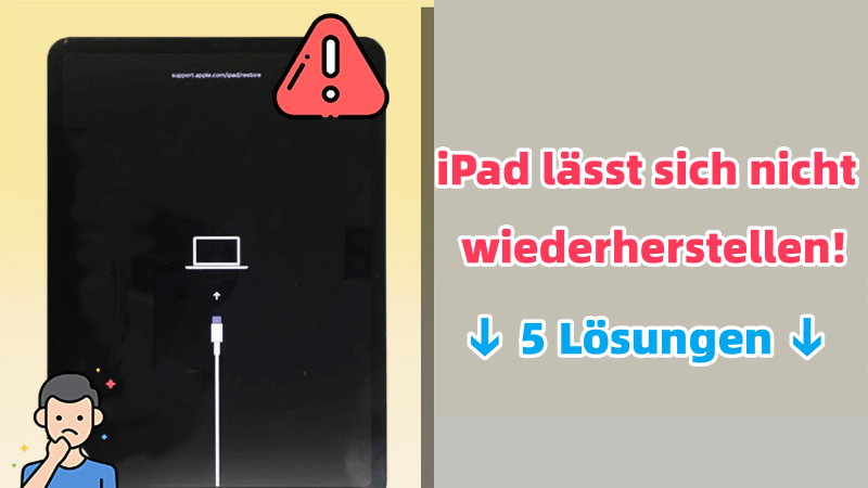 [Top 5] iPad lässt sich nicht wiederherstellen, was tun?