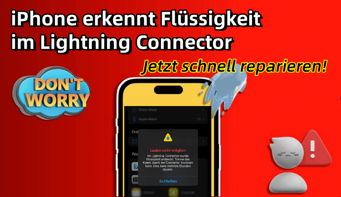 iPhone Flüssigkeit im Lightning Connector? Jetzt schnell reparieren!