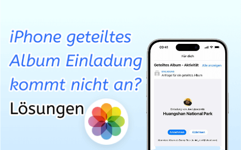 iPhone geteiltes Album Einladung kommt nicht an? Lösungen