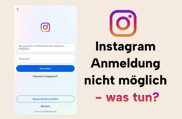 Instagram Anmeldung nicht möglich