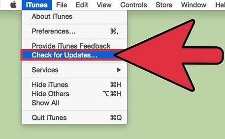 Auf einem MAC - iTunes aktualisieren