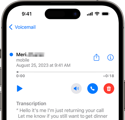 visuelle Voicemail