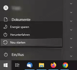 Computer neu starten