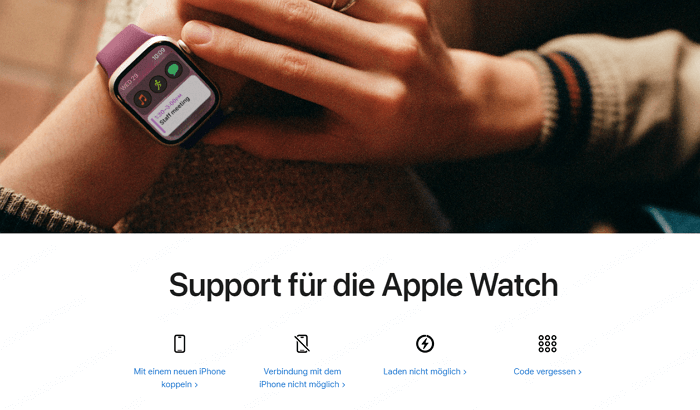 Apple Support kontaktieren